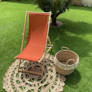 Chilienne en bois gorria ocre rouge