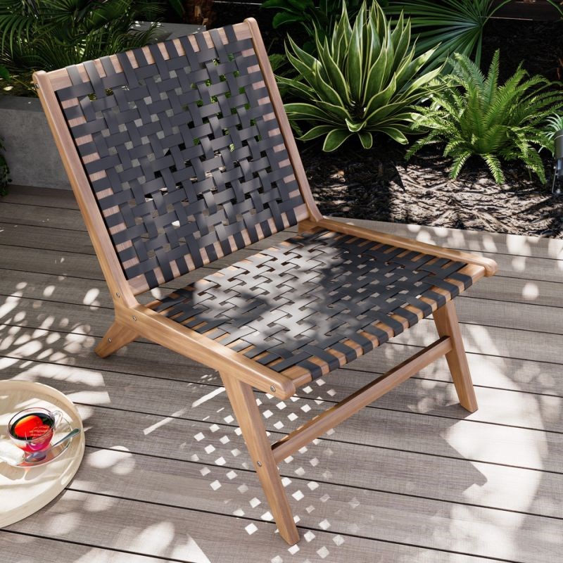 Beau Rivage - Fauteuil de jardin en bois hazel noir