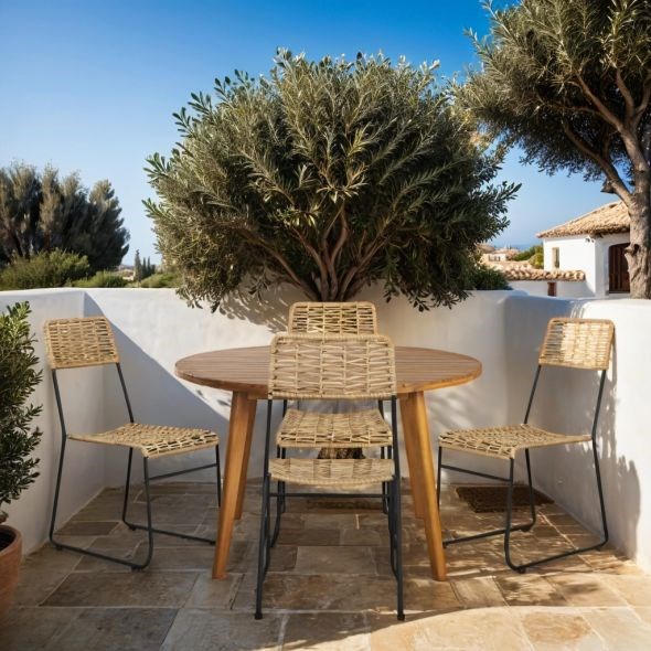 Beau Rivage - Lot de 2 chaises de jardin massa