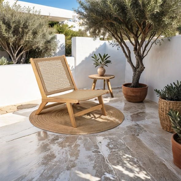 Beau Rivage - Fauteuil de jardin en bois tara