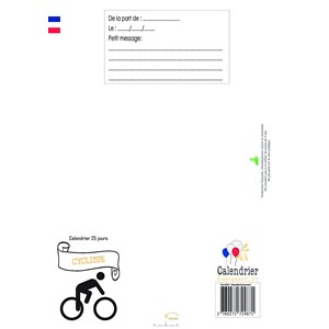 Calendrier du cycliste 25 expressions