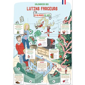 Calendrier de l'avent lutins 25 blagues