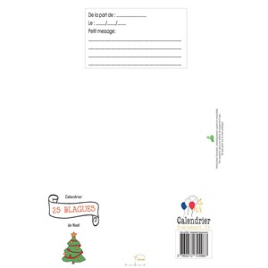 Calendrier de l'avent lutins 25 blagues