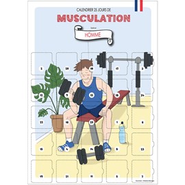 Calendrier de l'avent musculation homme