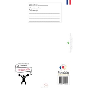 Calendrier de l'avent musculation homme