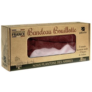 Bouillotte tour de cou prune