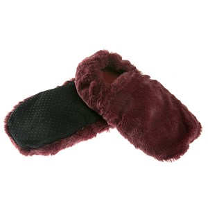 Chaussons chauffants prune