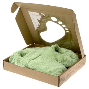 Chaussons chauffants vert pastel