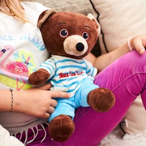 Bouillotte peluche petit ours brun