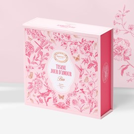 Tisane jour d'amour bio* - coffret carton magnétique