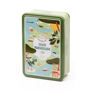 Boite metal tisane marseillaise bio