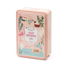 Boite metal tisane arlesienne bio