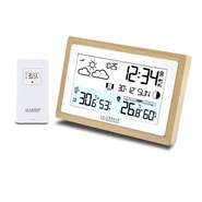 Station météo contour bois