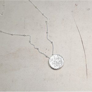 Collier jaci pleine lune argent