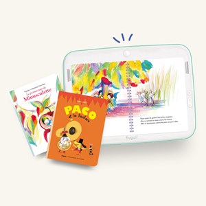 Bugali - tablette de lecture sans écran - pack 3+