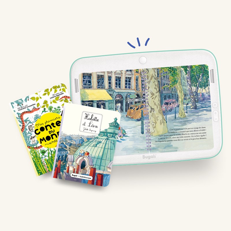 Bugali - tablette de lecture sans écran - pack 5+