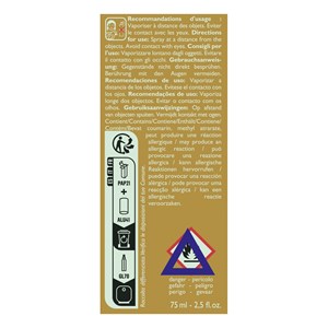 Vaporisateur 75 ml vanille d'or