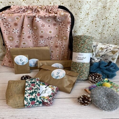 Beauté en douceur - Calendrier de l'avent rose textile