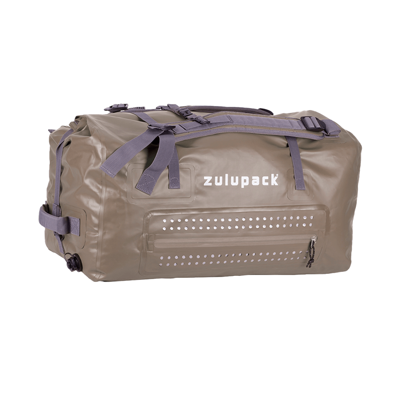 Zulupack - Sac duffle roll-top 65l gris zulupack