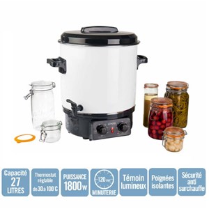 Stérilisateur à bocaux électrique 27l