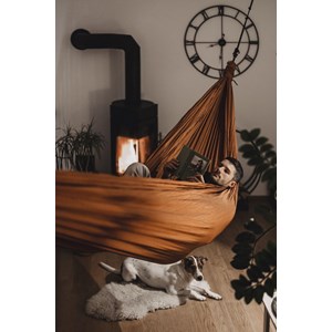 Home hammock terracotta orange