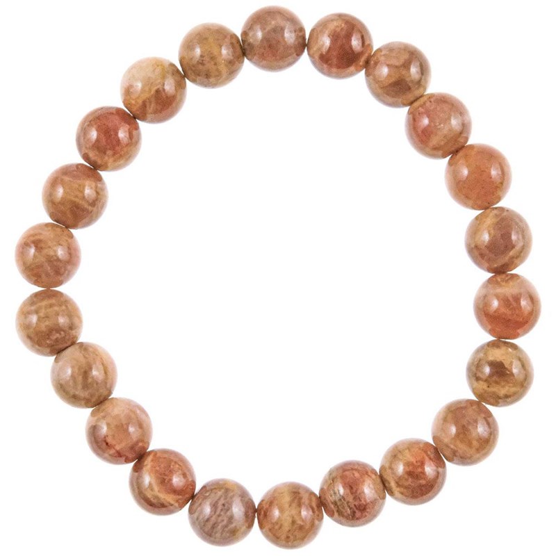 Naturosphère - Bracelet pierre lune rosée