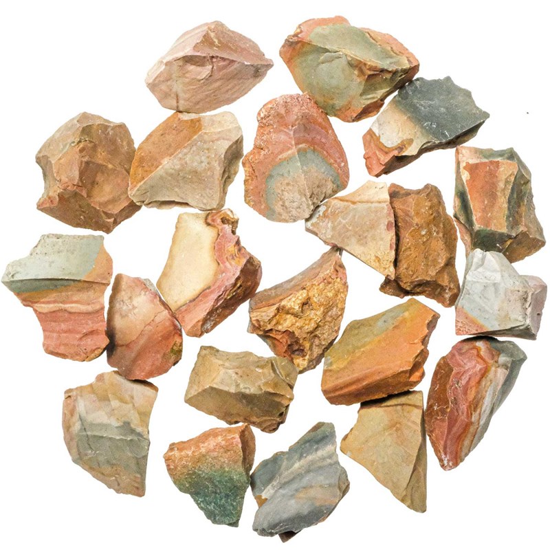 Pierres brutes jaspe polychrome