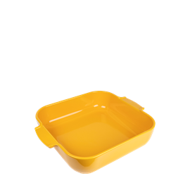 Appolia plat four céramique carré jaune
