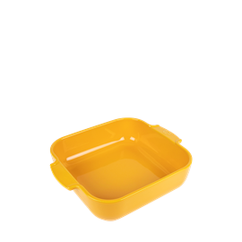 Appolia plat four céramique carré jaune