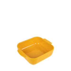 Appolia plat four céramique carré jaune