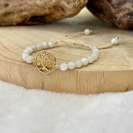 Bracelet arbre de vie en pierre de lune