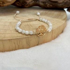 Bracelet arbre de vie en pierre de lune