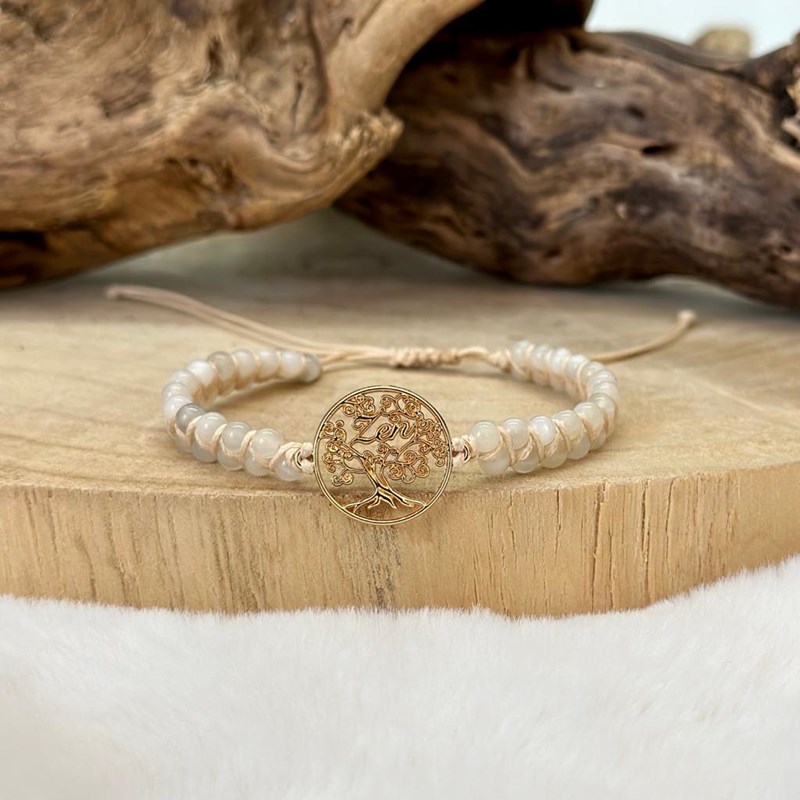L'Atelier du Bonheur - Bracelet vitalité tressé pierre de lune