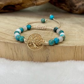 Bracelet arbre de vie lune et jaspe