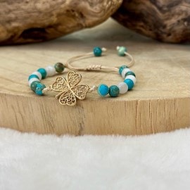 Bracelet chance pierre de lune et jaspe