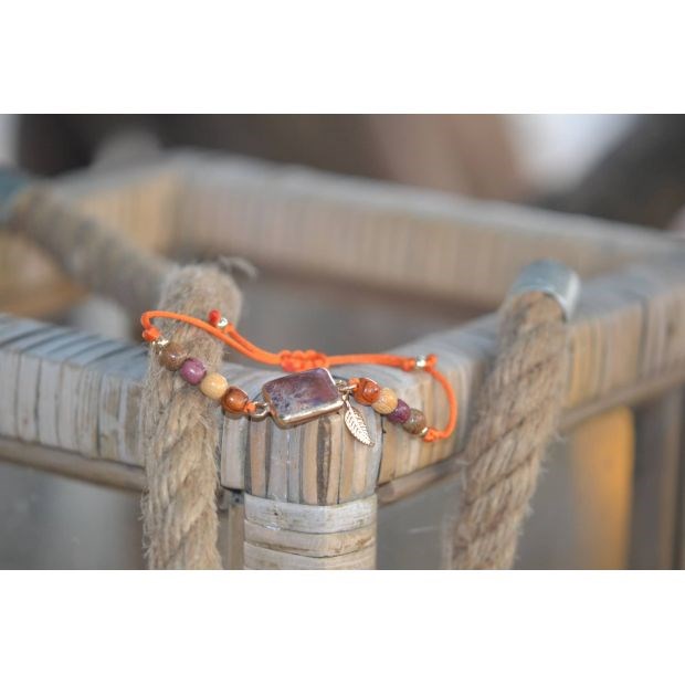 Essenciel - Bracelet cabochon jaspe eva