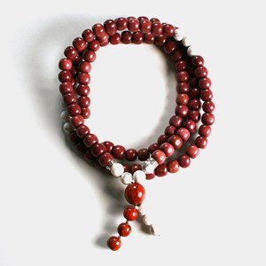 Collier mala amarante howlite vénusia