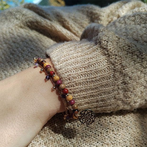 Essenciel - Bracelet mandala bois adama