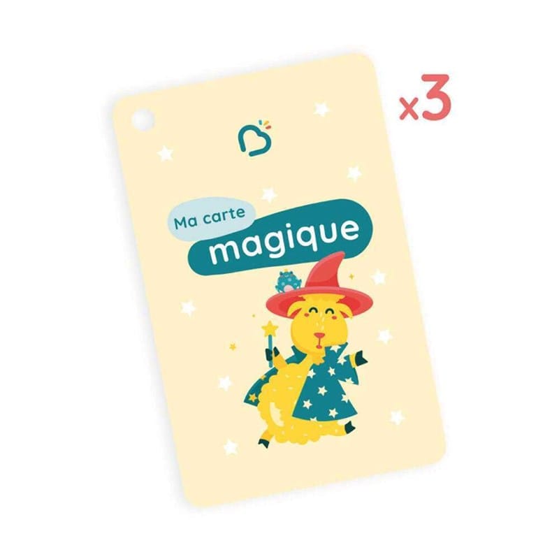 Bookinou - Lot de 3 cartes magiques Bookinou