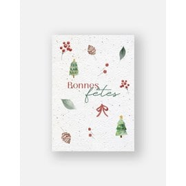 Carte à planter - bonnes fêtes