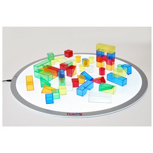 Blocs de couleur translucides 50 pcs
