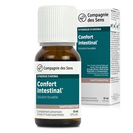 Confort intestinal - huiles essentielles en solution buvable