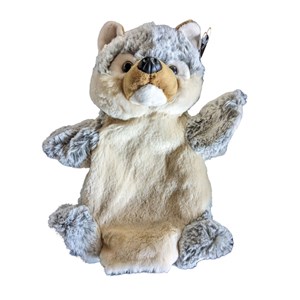 Peluche marionnette loup dani