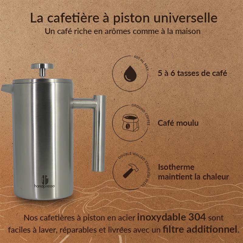 Cafetière piston handpresso french press