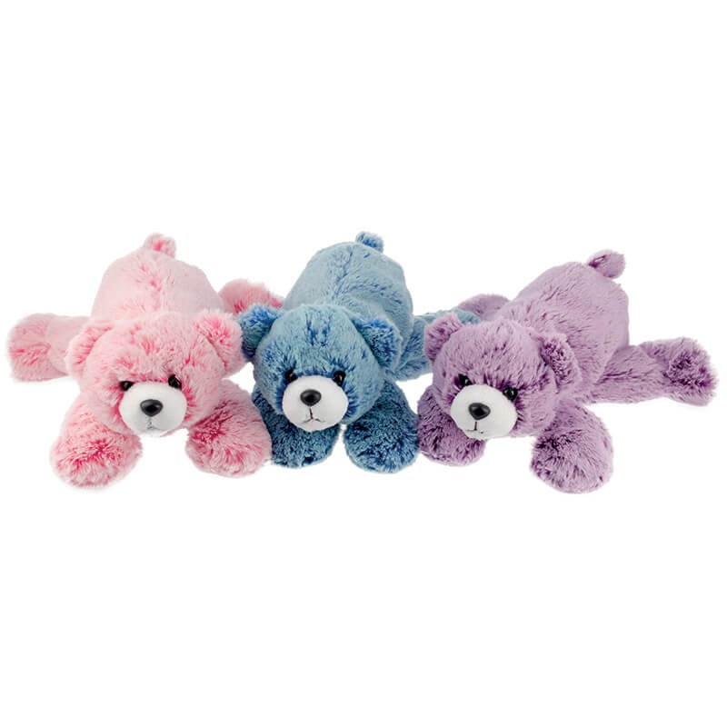 Peluche ours dani créations 22 cm violet
