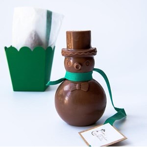 Bonhomme de neige bio chocolat au lait