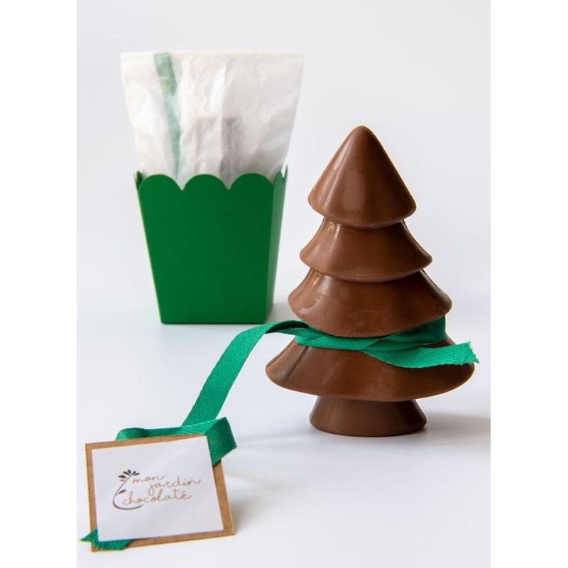 Sapin de noël bio chocolat au lait