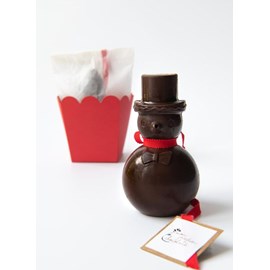 Bonhomme de neige bio chocolat noir