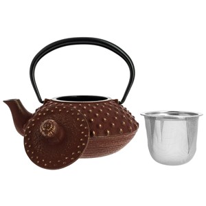 Théière fonte kanbin marron-doré 320 ml