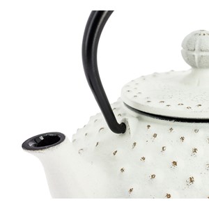 Théière fonte kanbin blanc-doré 320 ml